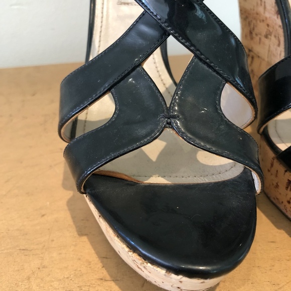 Miu Miu Cutout Slingback Cork Wedge Sandal Sz. 37 - Picture 5 of 8